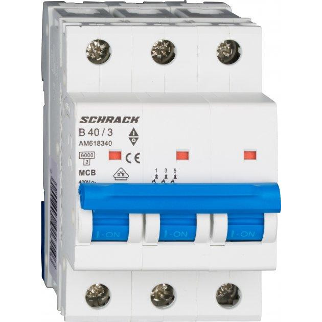 Schrack Technik 40А 3P 6кА х-ка B (AM618340--) - зображення 1