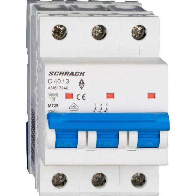 Schrack Technik 40А 3P 6кА С (AM617340--) - зображення 1