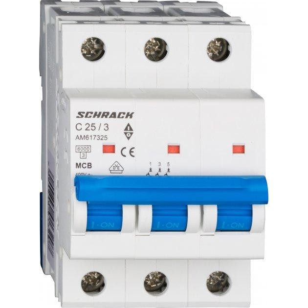 Schrack Technik 25А 3P 6кА С (AM617325--) - зображення 1