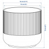 IKEA GRADVIS Кришка для горщика, 87/87, 87, 87 87 (87.87.87) - зображення 2