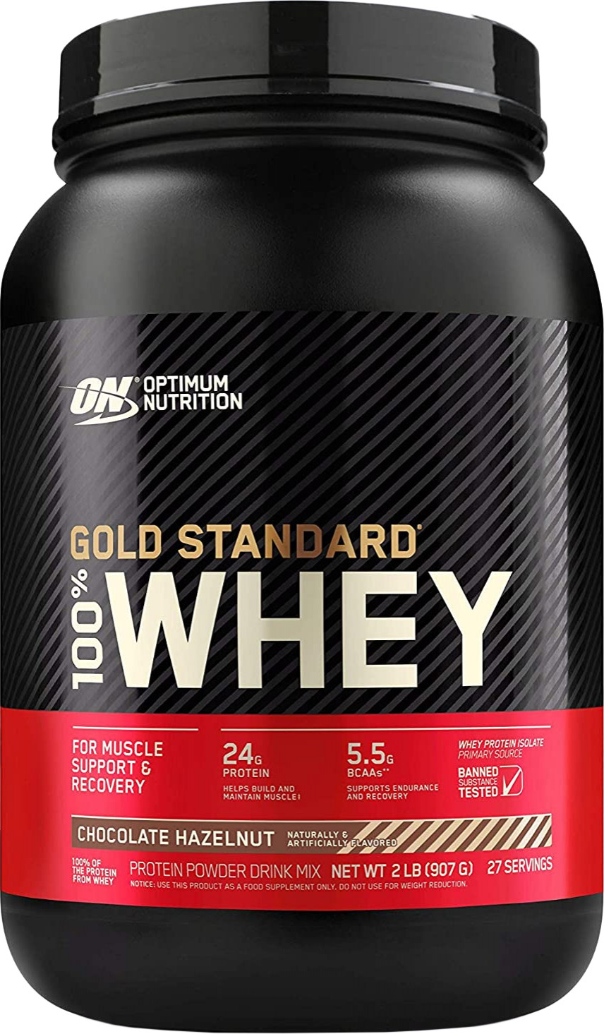 Optimum Nutrition Gold Standard 100% Whey 907 g /27 servings/ Chocolate Hazelnut - зображення 1