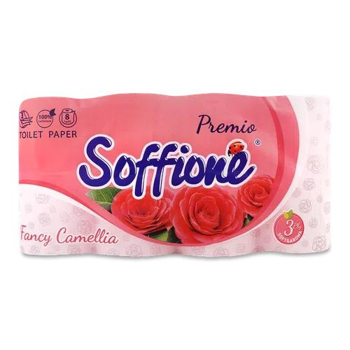 Soffione Туалетний папір Soffipro Premio Aroma 8 рулонів Рожевий (4820003836071) - зображення 1