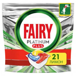   Fairy Таблетки для посудомийної машини  Все-в-Одному Platinum Plus Лимон, 21 шт. (8001841748214)