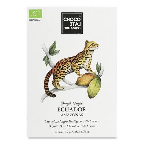 Chocolate Organiko Шоколад чорний  Ecuador 75%, 50 г (8437020077040) - зображення 1