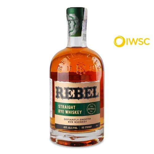 Rebel Віскі Rebel Straight Rye Whiskey, 0,7 л (0250011548408) - зображення 1