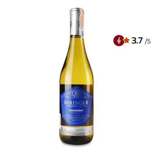 Beringer Вино  Founder Estate Chardonnay California, 0.75 л (0250012313494) - зображення 1