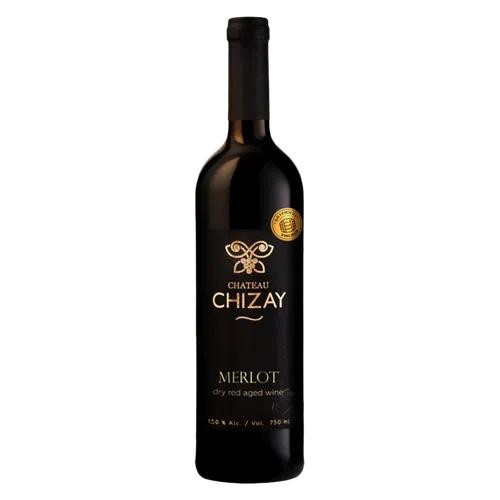 Chateau Chizay Вино  Merlot кошерне червоне сухе, 0.75 л (4820001632804) - зображення 1