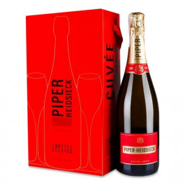   Piper-Heidsieck Шампанське  Champagne Cuvee Brut 0,75 л + 2 келиха, шт (03018333010051)