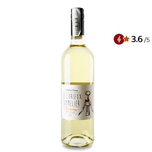 Le Curieux Sommelier Вино  Chardonnay white, 0,75 л (3263280122412) - зображення 1