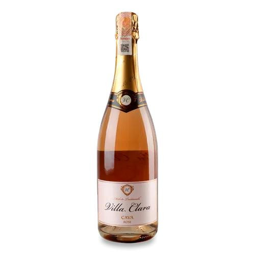 Villa Clara Вино ігристе  Cava Brut Rose, 0,75 л (8421414319137) - зображення 1