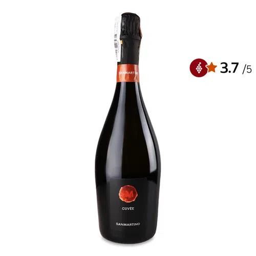 San Martino Вино ігристе  Spumante Cuvee Extra Dry, 0,75 л (8033102923054) - зображення 1