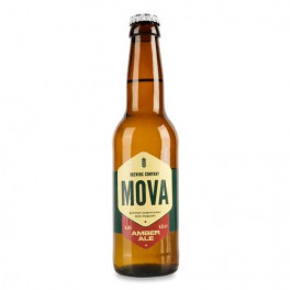   MOVA Пиво  Amber Ale, напівтемне, нефільтроване, 4,3%, 0,33 л (4820251790040)