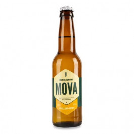   MOVA Пиво  Pilsner, світле, нефільтроване, 5,3%, 0,33 л (4820251790095)