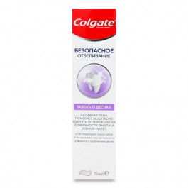   Colgate Зубная паста  Безопасное отбеливание Забота о деснах отбеливающая 75 мл (8718951182547)