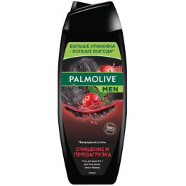   PALMOLIVE Гель для душа 4 в 1  Men Очищение и Перезагрузка С природным углем для тела, волос, лица и бороды 50