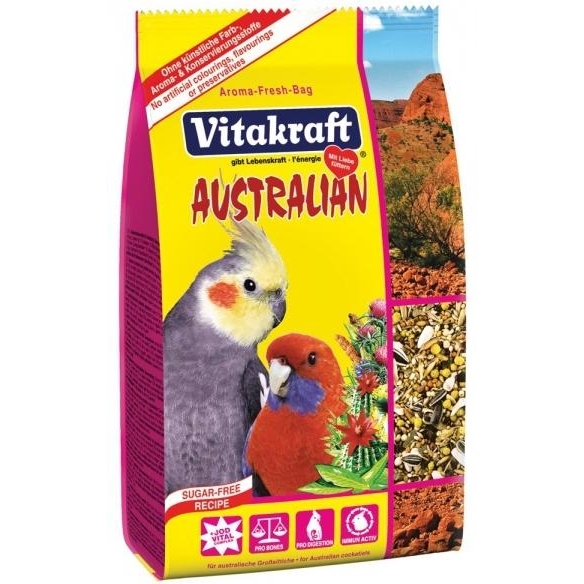 Vitakraft Australian для средних австралийских попугаев 0,75 кг (21644) - зображення 1