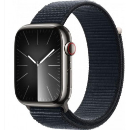   Apple Watch Series 9 GPS + Cellular 45mm Graphite S. Steel Case w. Midnight S. Loop (MRQN3+MT593)