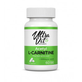   UltraVit Acetyl L-Carnitine Ацетил L-Карнітин 500 мг, 60 шт