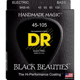   DR DR STRINGS BLACK BEAUTIES BASS - MEDIUM (45-105) BKB-45