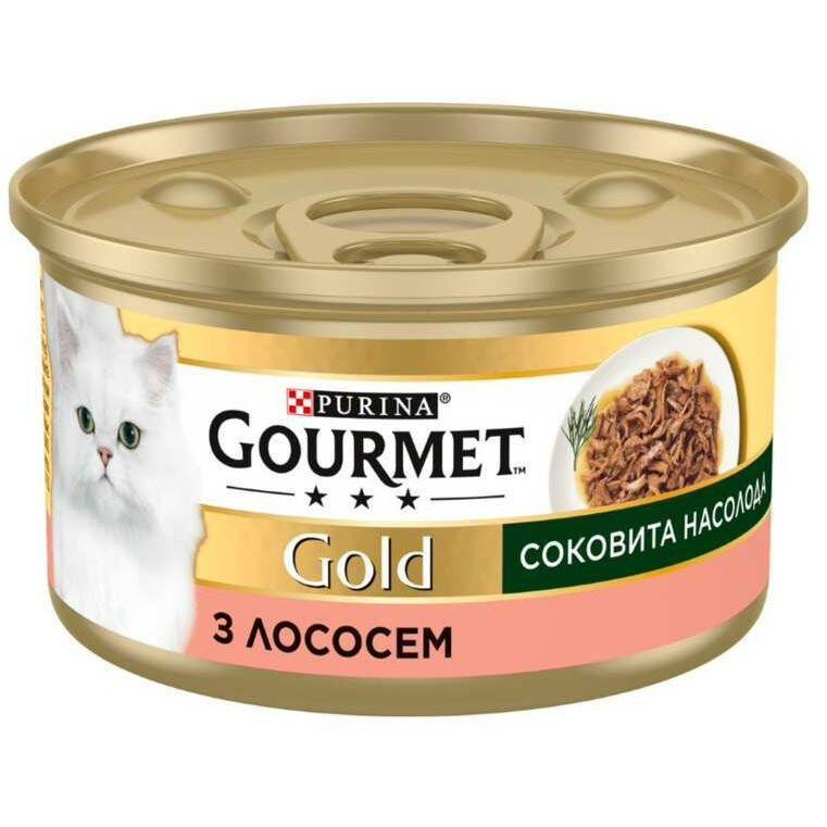 Gourmet Gold Соковита насолода з лососем 85 г (8445290823373) - зображення 1