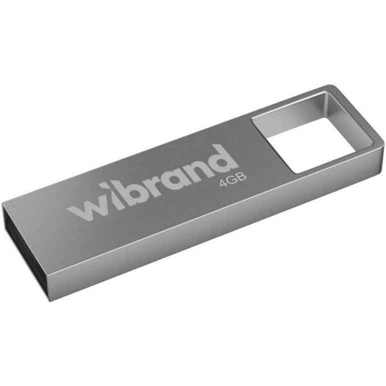 Wibrand 4  GB Shark Silver USB 2.0 (WI2.0/SH4U4S) - зображення 1