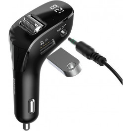   Baseus Streamer F40 AUX wireless MP3 car charger Black CCF40-01