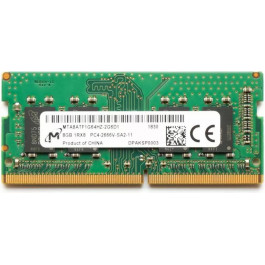   Micron 8 GB SO-DIMM DDR4 2666 MHz (MTA8ATF1G64HZ-2G6D1)