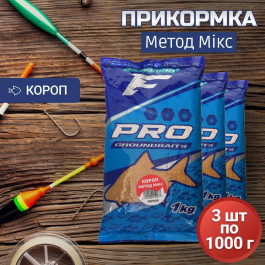   Flagman Прикормка Pro / Карп-Метод микс / 1kg (PRF889)