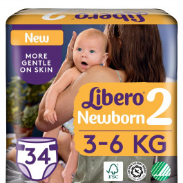   Libero New Born 2 3-6 кг 34 шт