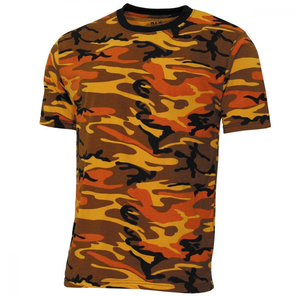 MFH Футболка T-shirt  Streetstyle - Orange Camo - зображення 1