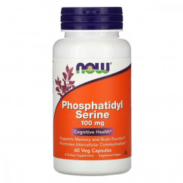   Now Phosphatidyl Serine 100 mg Фосфатидилсерин 60 веганських капсул