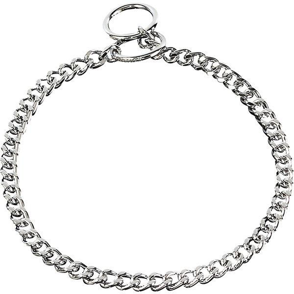 Sprenger Нашийник для собак  Collar Flat Narrow Link коротка ланка 3 мм з ограновуванням хромована сталь 70 с - зображення 1