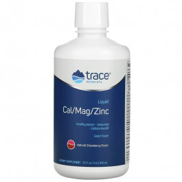   Trace Minerals БАД Рідкий кальцій, магній, цинк, Cal / Mag / Zinc, , 946 мл.