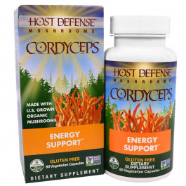   Fungi Perfecti БАД Кордицепс, Cordyceps, Fungi Perfecti, Host Defense, 60 капсул