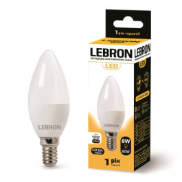   Lebron LED L-C37 8W E14 4100K 700Lm (LEB 11-13-28)