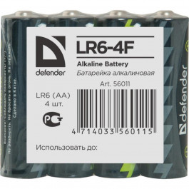   Defender AA bat Alkaline 4шт (56011)