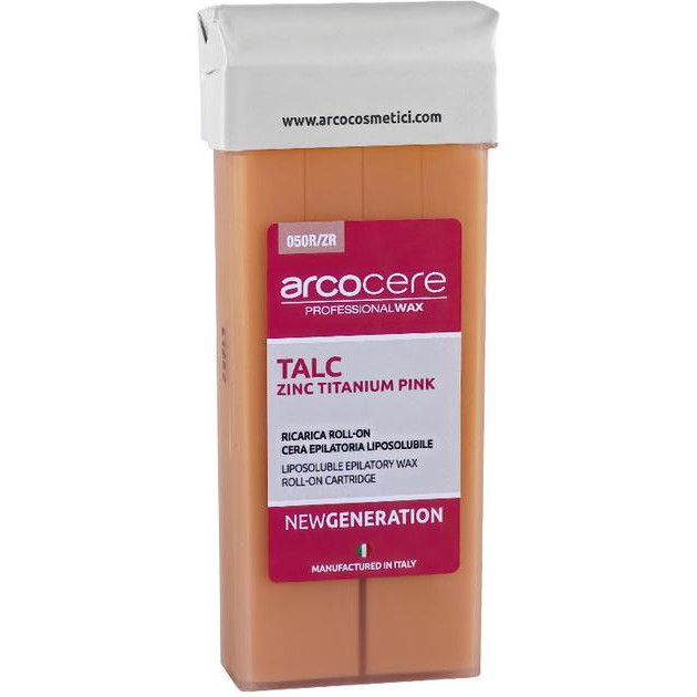 Arcocere Віск для депіляції  New Generation Talc Zinc Titanium Pink Троянда з тальком 100 мл (8024908108240) - зображення 1