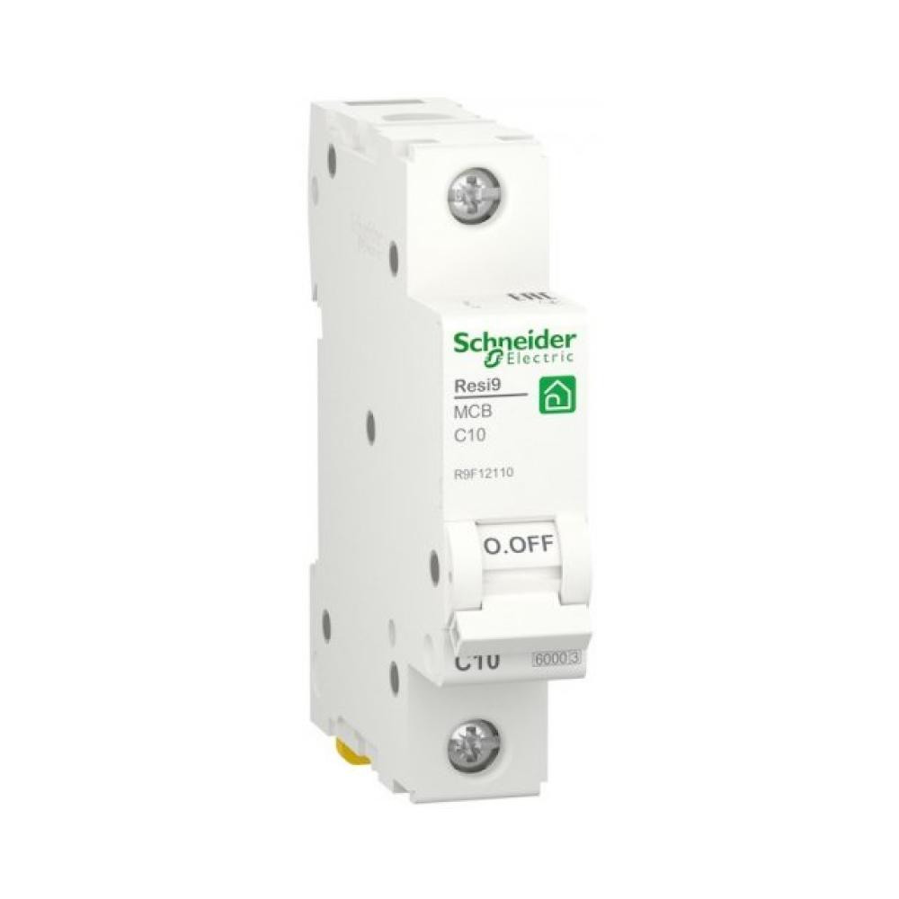 Schneider Electric Resi9 10 А, 1P, кривая С, 6кА (R9F12110) - зображення 1