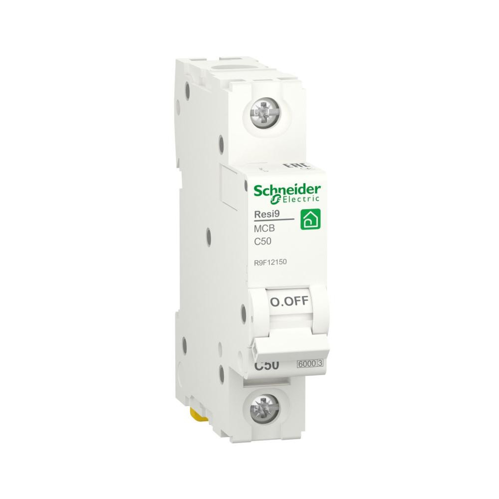 Schneider Electric Resi9 50 A, 1P, кривая В, 6кА (R9F02150) - зображення 1