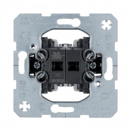   Berker Выключатель для жалюзи двухклавишный (механизм) 10АХ/250В (303520)