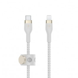   Belkin Braided Silicone USB Type-C to Lightning 1m White (CAA011BT1MWH)