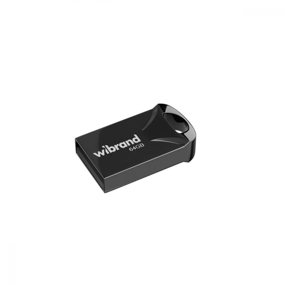 Wibrand 64 GB Hawk Black USB 2.0 (WI2.0/HA64M1B) - зображення 1