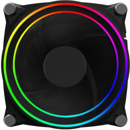   GameMax Big Bowl Vortex RGB Dual Ring Black (GMX-12-DBB)