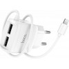 Hoco C59A 2USB 2.1A + Lightning White - зображення 3