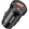 Essager Car Charger 30W 1xUSB-A, 1xUSB-C Black (ECCAC-TL01) - зображення 2