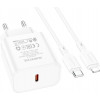 Borofone BA71A Power single Port PD20W charger set White (BA71ACLW) - зображення 2