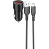 Borofone BZ19B Wisdom Black Type-C to Micro-USB cable - зображення 1