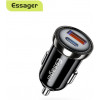 Essager Turbo Dual QC3.0 Car Charger 18W Blue (ECC2Q-WL0A) - зображення 3