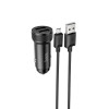 Hoco Z49 Level Dualport QC3.0 18W + microUSB Black - зображення 1