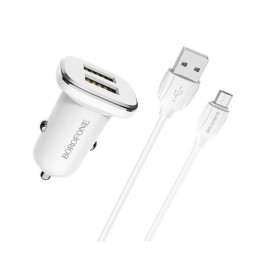   Borofone BZ12 Lasting Power + Micro-USB White (BZ12M)